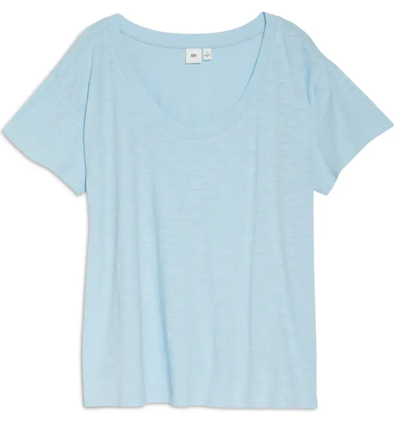  BP. Womens Katie Organic Cotton Lounge T-Shirt_BLUE DREAM