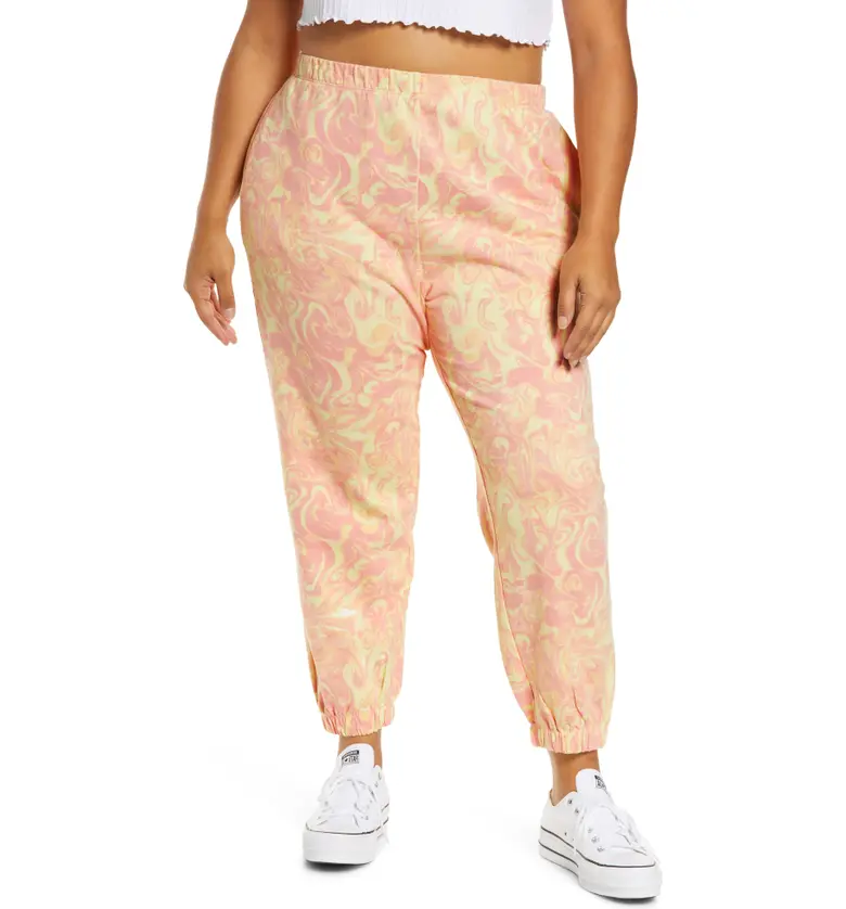 BP. Classic Sweatpants_PINK- YELLOW SPACEY