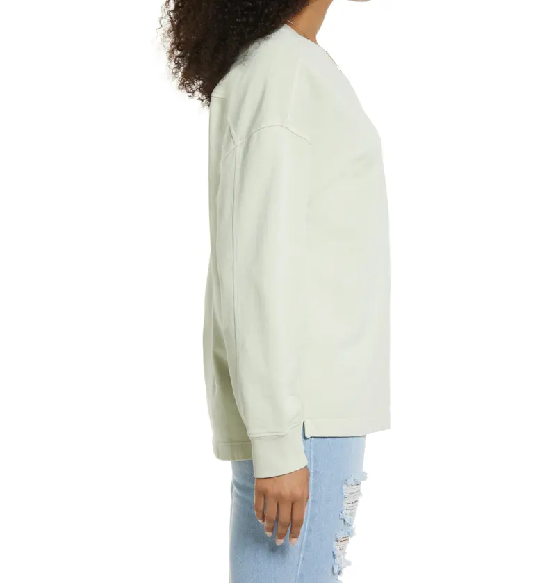  BP. Oversize Crewneck Sweatshirt_GREEN LIMECREAM