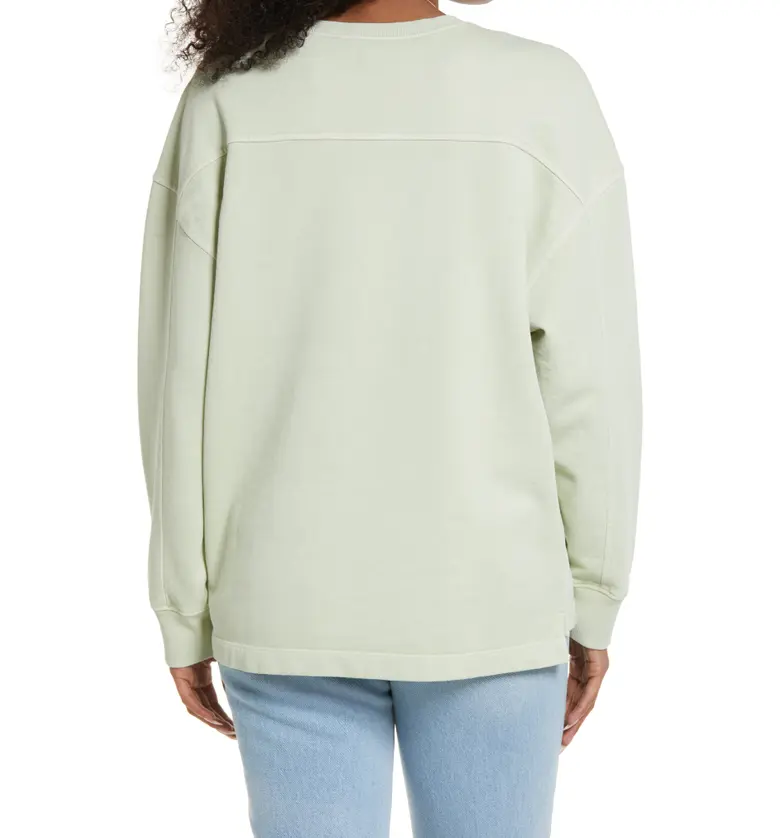  BP. Oversize Crewneck Sweatshirt_GREEN LIMECREAM