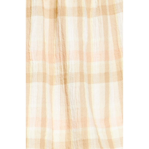  BP. Babydoll Top_PINK- BEIGE PARK PLAID