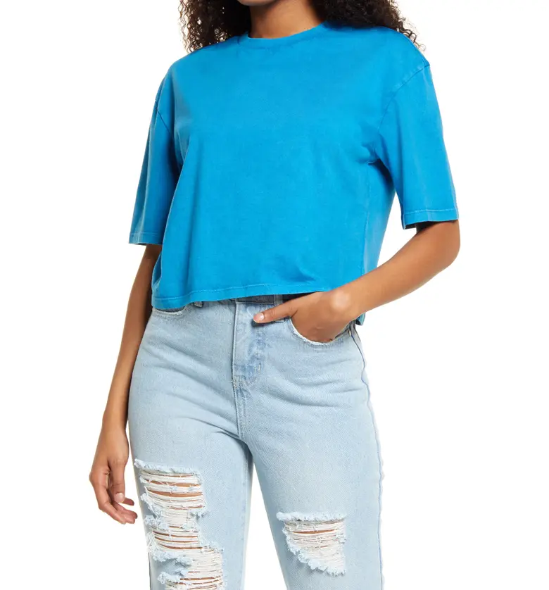 BP. Cool Girl Crop T-Shirt_BLUE GREECE