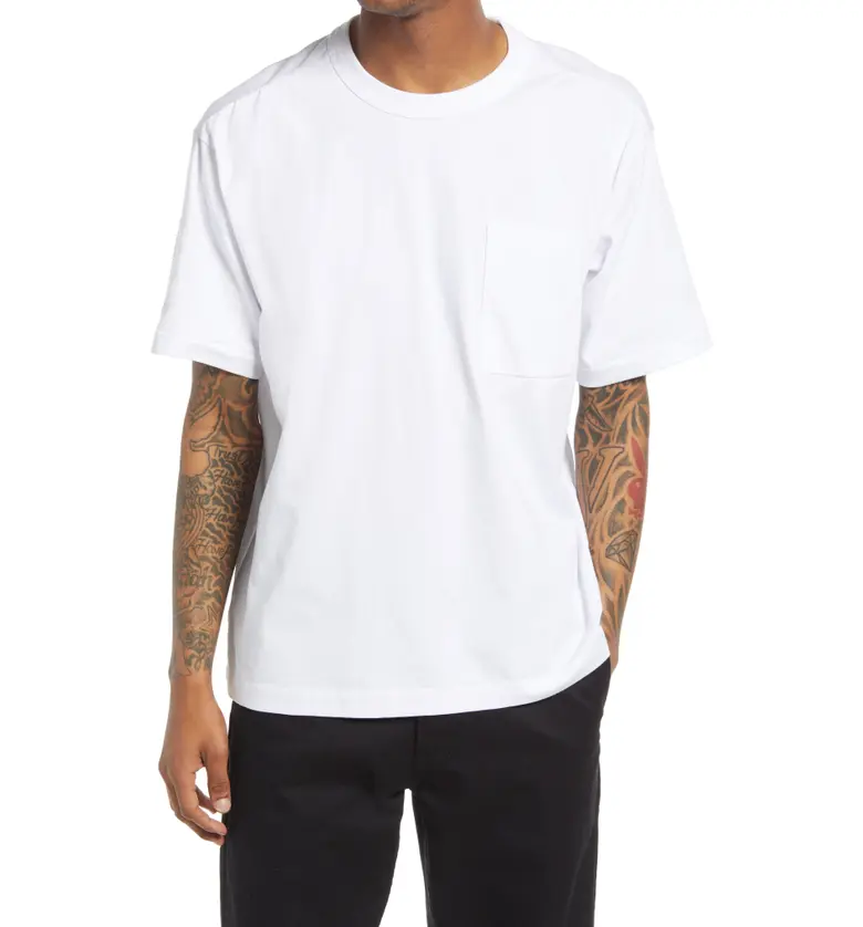  BP. Unisex Cotton Pocket T-Shirt_WHITE