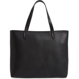 BP. Faux Leather Classic Tote_BLACK