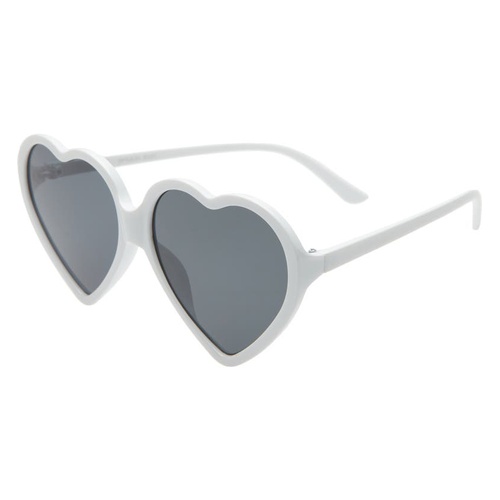  BP. BP 57mm Heart Shape Sunglasses_WHITE