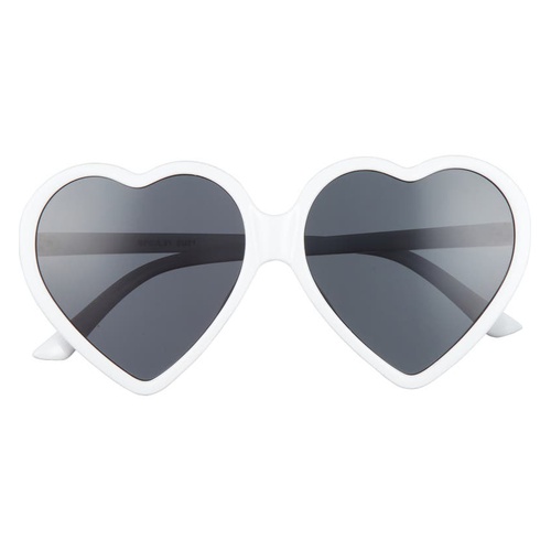  BP. BP 57mm Heart Shape Sunglasses_WHITE
