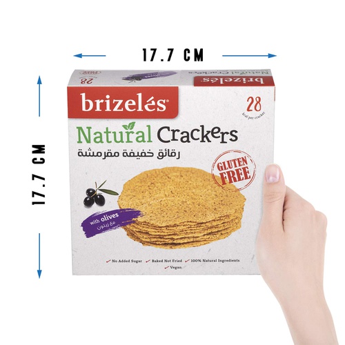  Brizeles, Olives Gluten-Free, Vegan Delicious Cracker, 105gram