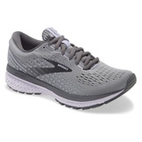 Brooks Ghost 13 Running Shoe_GREY/ BLACKENED PEARL/ PURPLE