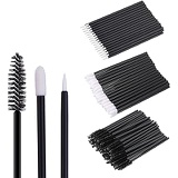 BTYMS 300Pcs Disposable Makeup Applicators Kit, Lipstick Wands Mascara Brush Wands and Eyeliner Brushes Eyelash Brush Disposable Makup Tool
