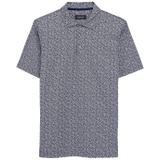 BUGATCHI Angelo Leaves Printed Ooohcotton Tech Performance Three-Button Polo