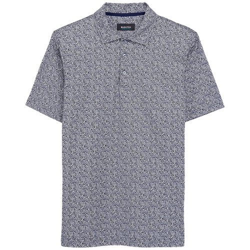  BUGATCHI Angelo Leaves Printed Ooohcotton Tech Performance Three-Button Polo