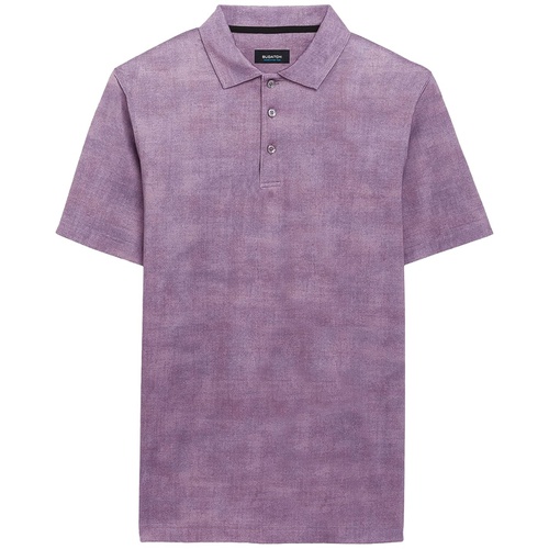  BUGATCHI Andre Printed Ooohcotton Tech Performance Three-Button Polo