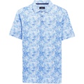 BUGATCHI Olivier Abstract Printed Ooohcotton Tech Performance Three-Button Polo