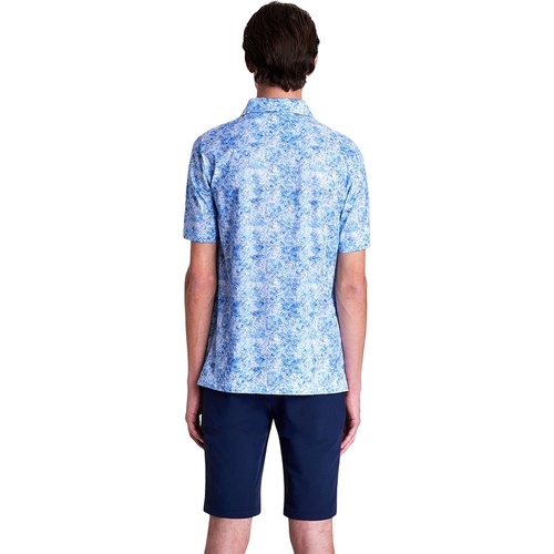  BUGATCHI Olivier Abstract Printed Ooohcotton Tech Performance Three-Button Polo