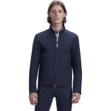 BUGATCHI Bomber Jacket with Water-Resistant Fabric and Two-Way Zipper Closure