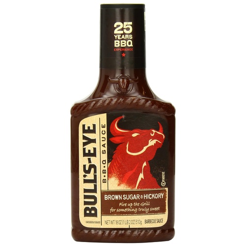  Bulls EyeBrown Sugar & Hickory Barbeque Sauce (18oz Bottles, Pack of 12)