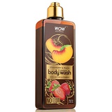 BUYWOW WOW Strawberry & Peach Foaming Body Wash - For Cleaner & Smoother Skin - Shea Butter & Vitamin E - For Men & Women - Everyday Use For Sensitive Skin - All Skin Types - Dry Skin Rel