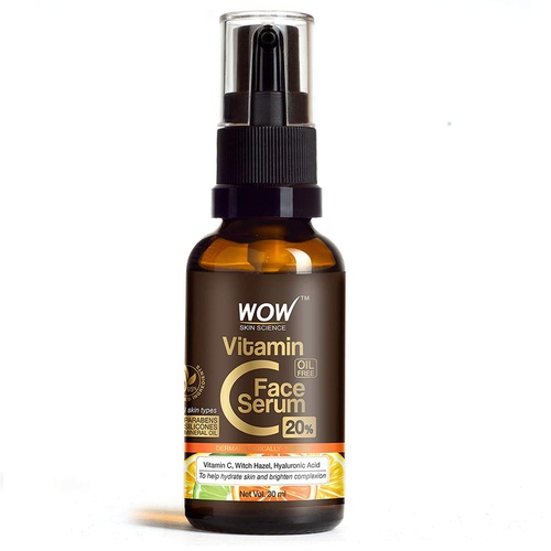  BUYWOW WOW Vitamin C Serum for Face and Dry Skin, Helps with Dry Skin, Age Spots, Hydrates and Lightens Skin (Suitable For All Skin Types) - 30ml