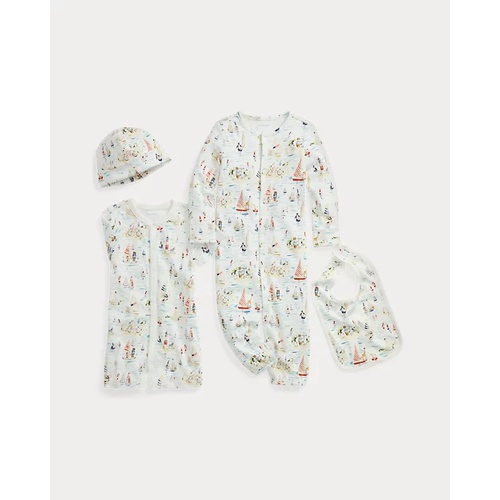 폴로 랄프로렌 RL Baby x Riley Sheehey Cotton Shortall