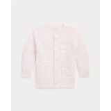 Contrast-Knit Organic Cotton Cardigan