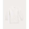 Contrast-Knit Organic Cotton Cardigan