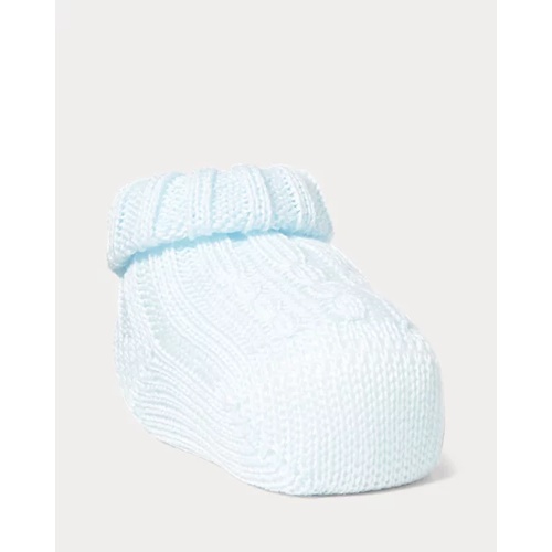 폴로 랄프로렌 Cable-Knit Cotton Booties