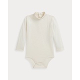 Cotton Jersey Turtleneck Bodysuit