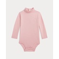 Cotton Jersey Turtleneck Bodysuit