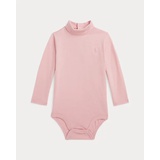 Cotton Jersey Turtleneck Bodysuit