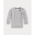 Cable-Knit Cotton Sweater