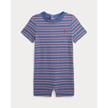 Striped Cotton Jersey Shortall