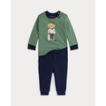 Polo Bear Jersey Tee & Fleece Pant Set