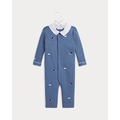 Embroidered Organic Cotton Coverall