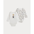 Polo Bear Cotton Bodysuit 2-Pack