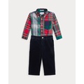 Cotton Fun Shirt & Corduroy Pant Set