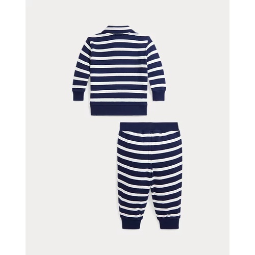 폴로 랄프로렌 Striped French Terry Pullover & Pant Set