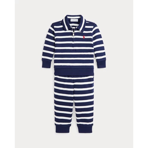 폴로 랄프로렌 Striped French Terry Pullover & Pant Set