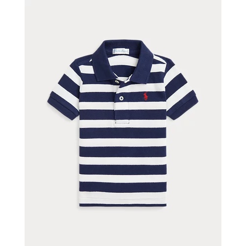 폴로 랄프로렌 Striped Cotton Mesh Polo Shirt