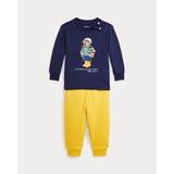 Polo Bear Jersey Tee & Fleece Pant Set