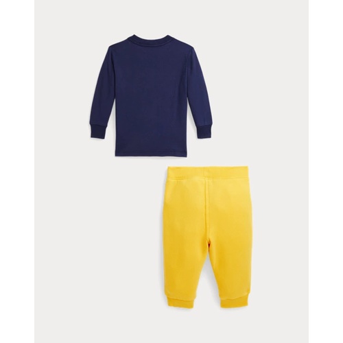 폴로 랄프로렌 Polo Bear Jersey Tee & Fleece Pant Set