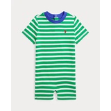 Striped Cotton Jersey Shortall