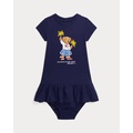 Polo Bear Cotton Tee Dress & Bloomer