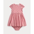 Gingham Cotton Madras Dress & Bloomer