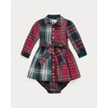 Plaid Cotton Fun Shirtdress & Bloomer