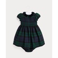 Plaid Smocked Dress & Bloomer