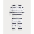 Striped Cotton Cardigan & Pant Set