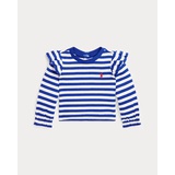 Striped Ribbed Cotton-Modal Top