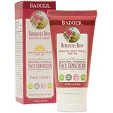 Badger - SPF 25 Zinc Face Sunscreen Lotion - Damascus Rose - Broad Spectrum Everyday Face Sunscreen, Natural Mineral Face Sunscreen with Organic Ingredients 1.6 fl oz