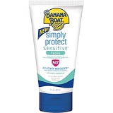 Banana Boat Simply Protect Faces Sunscreen Lotion for Sensitive Skin, SPF 50+, 3 Fl Oz, Pack of 3