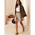 bananarepublic Button Down Flounce Mini Skirt